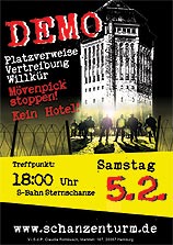 Plakat zur Demo am 5. Februar