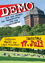 Demo am 17.07.04 - Schanzenpark für alle